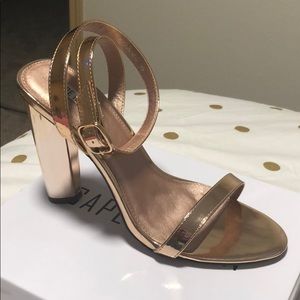 Rose gold heels